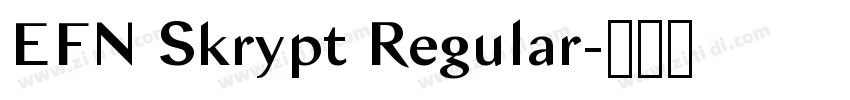 EFN Skrypt Regular字体转换